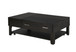 Bruno - Wooden Table With Tempered Glass Top And Drawer