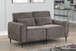 Valentina - Chenille Loveseat With Metal Legs And Throw Pillows