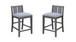 Graham - 3 Piece Small Space Counter Height Dining Table With Shelves And 2 Chairs (Set of 3)