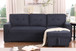 Lucca II - 84.5"W Reversible Sleeper Sectional Sofa with Storage Chaise