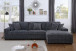 Comfy II Modern Sectional with Chaise in Fabric