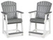 Transville - Barstool (Set of 2) - Gray / White