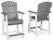 Transville - Barstool (Set of 2) - Gray / White