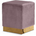 Jax - Stool Ottoman with Gold Base
