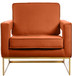 Noah - Accent Chair with Gold Legs