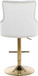 Claude - Adjustable Stool with Gold Base