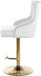 Claude - Adjustable Stool with Gold Base