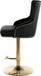Claude - Adjustable Stool with Gold Base