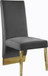 Porsha - Dining Chair with Gold Legs(Set of 2)
