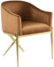 Xavier - Dining Chair with Gold Legs