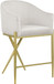 Xavier - Counter Stool with Gold Legs