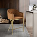 Xavier - Counter Stool with Gold Legs