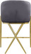Xavier - Counter Stool with Gold Legs