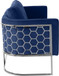 Casa - Loveseat with Chrome Legs
