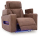 Clean-Slate - Caramel - Power Recliner / Adj Headrest