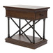 Tribeca - Drawer Chair Side Table - Dark Brown