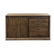 Stone Brook - Jr Executive Credenza Set - Dark Brown