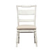 Whitney - Slat Back Side Chair - Antique Linen / Weathered Gray