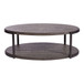 Modern View - Oval Cocktail Table - Dark Gray