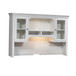 Allyson Park - Jr Executive Credenza Hutch - Wirebrushed White / Charcoal