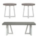 Palmetto Heights - 3 Piece Table Set (1 Cocktail 2 End Tables) - White