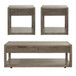 Bartlett Field - 3 Piece Table Set (1 Cocktail 2 End Tables) - Gray