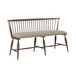 Americana Farmhouse - Upholstered Seat Windsor Bench (RTA) - Light Brown