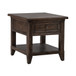 Paradise Valley - Rectangular End Table - Dark Brown