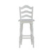 Magnolia Manor - Ladderback Swivel Bar Stool - White