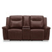 Avery - Loveseat With Console P2 - Cognac