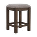 Cascade Falls - Upholstered Console Stool - Satin Espresso / Gray