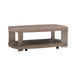Harlow - Oval Cocktail Table - Sandstone & Satin Nickel