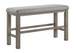 Renwick - Counter Height Bench - Gray