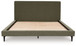 Chirason - Sage Green - California King Upholstered Bed With Roll Slats