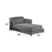 Alwin - Modular Rf Chaise - Dark Gray Fabric