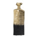 Metal Rigged Vase 20" - Gold / Black