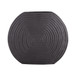 Metal Swirl Pattern Vase 10" - Gray