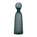 Glass Vase With Lid 17" - Blue / Gray
