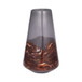 Glass Vase 14" - Gray / Brown
