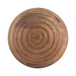 Wooden Orb With Ridges 6" - Natural