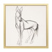 Hand Painted Elegant Horse Sketch - Black / White