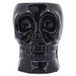 Ceramic Skull Vase 6" - Black