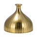 Metal Bulbous Vase 7" - Gold