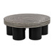 Wood 39" Stained Finish Coffee Table - Black