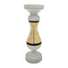 Glass 23" Candle Holder - White
