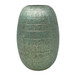 Serenity Glass 9" Antique Band-Cut Vase - Blue