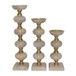14 / 19 / 23" Sumpter Wood Candle Sticks (Set of 3) - Natural