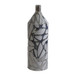 22" Solvay Oversized Tribal Vase - Black Metallic