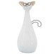 Ceramic 10" Chubby Cat With Glasses - Beige