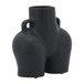 Ceramic Half Body Vase 7" - Black
